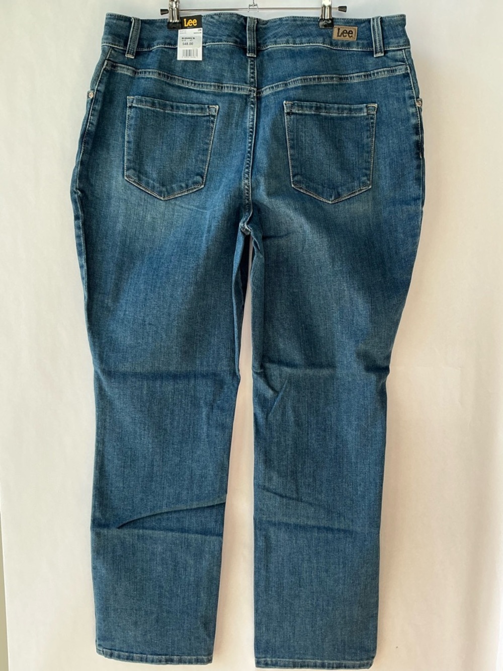 NWT! LEE Plus Relaxed Fit Straight Leg High Rise Slimming Jeans Women’s Size 18W - Picture 14 of 15